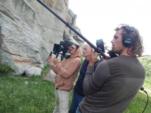 Andrew on camera